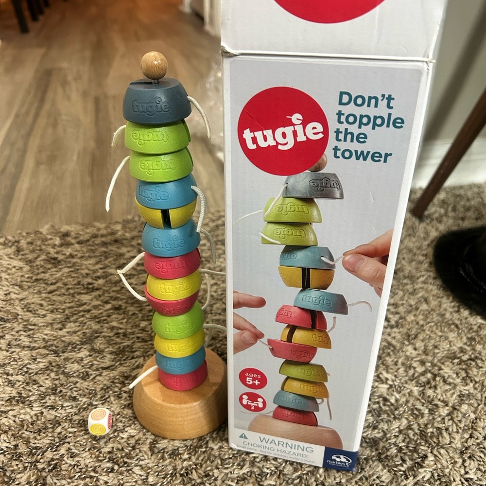 Tugie Game Don't Topple the Tower by Marbles the Brain Store Award Winning Game